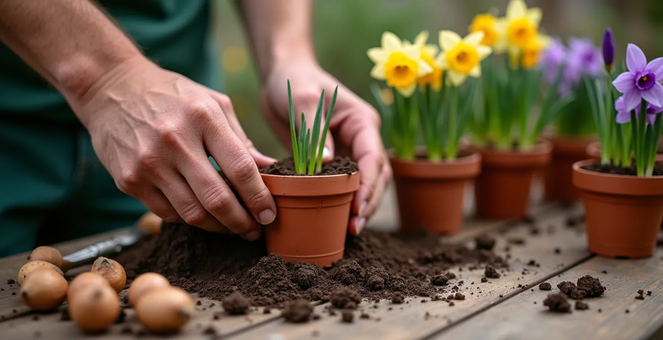 Calendario visual de floración de plantas mediterráneas durante todo el año