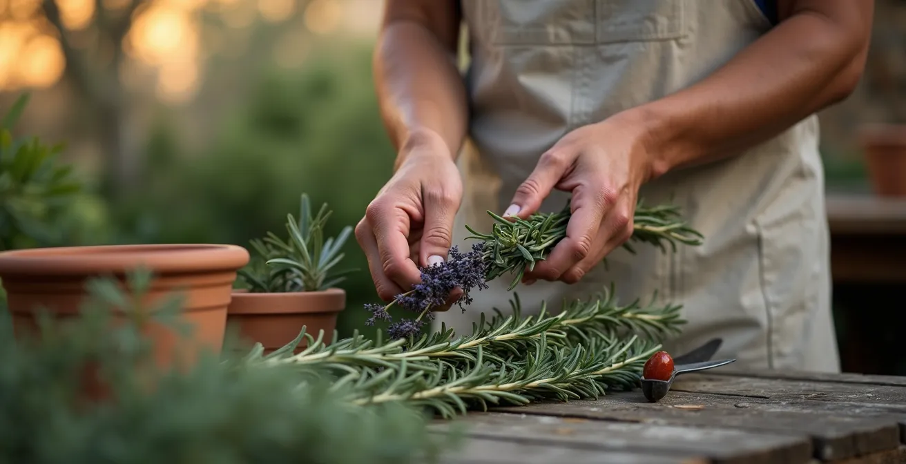 Variedad de follajes españoles recién cortados para complementar arreglos florales